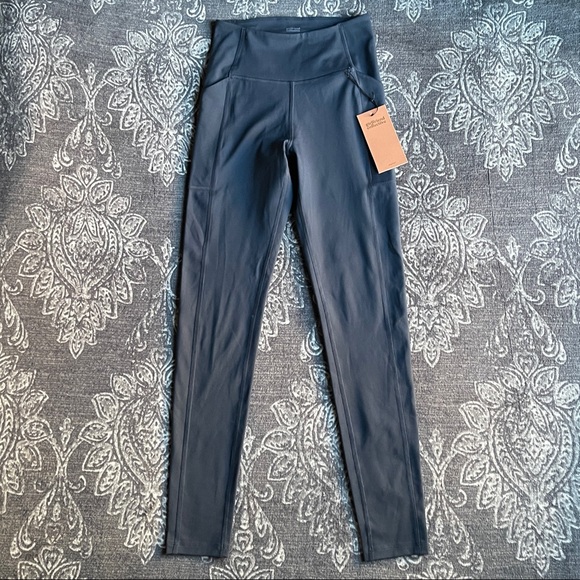 Girlfriend Collective Pocket Leggings in Navy Blue Size Small - Picture 2 of 7